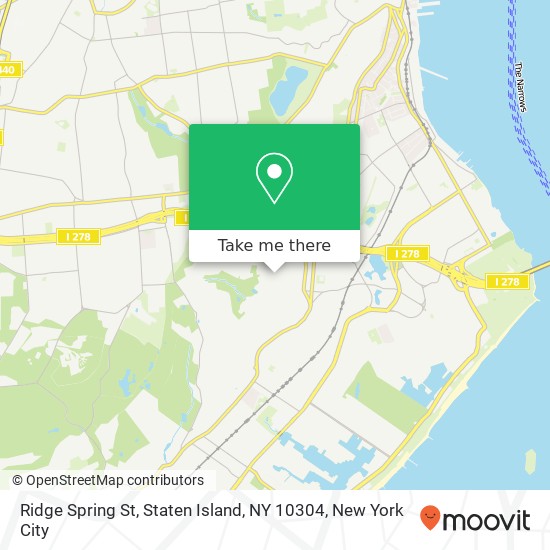 Mapa de Ridge Spring St, Staten Island, NY 10304