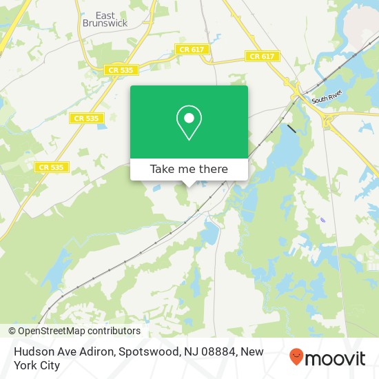 Hudson Ave Adiron, Spotswood, NJ 08884 map