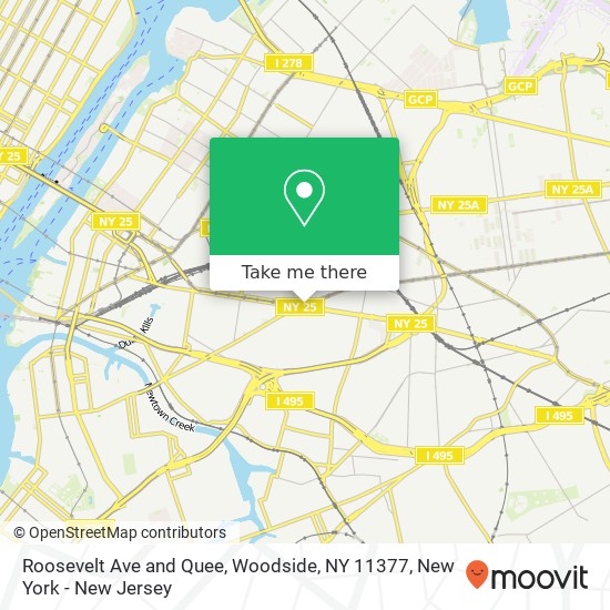 Mapa de Roosevelt Ave and Quee, Woodside, NY 11377