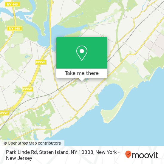 Mapa de Park Linde Rd, Staten Island, NY 10308