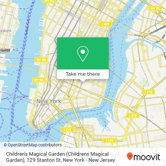 Mapa de Children's Magical Garden (Childrens Magical Garden), 129 Stanton St