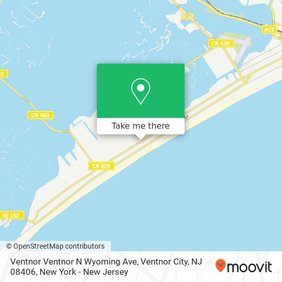 Mapa de Ventnor Ventnor N Wyoming Ave, Ventnor City, NJ 08406