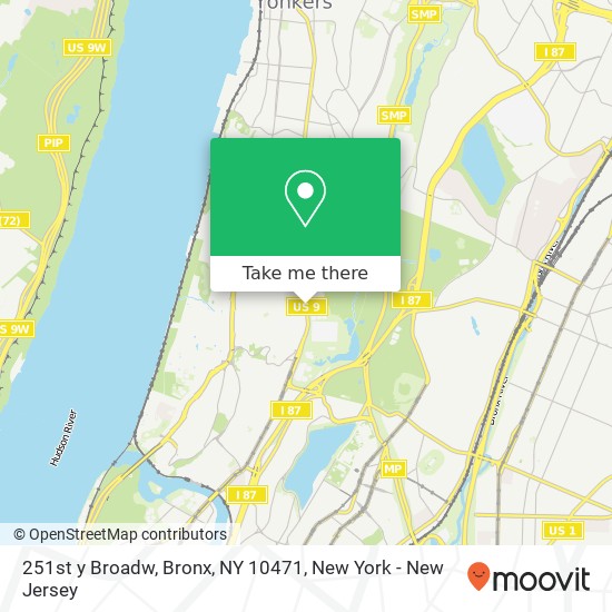 Mapa de 251st y Broadw, Bronx, NY 10471