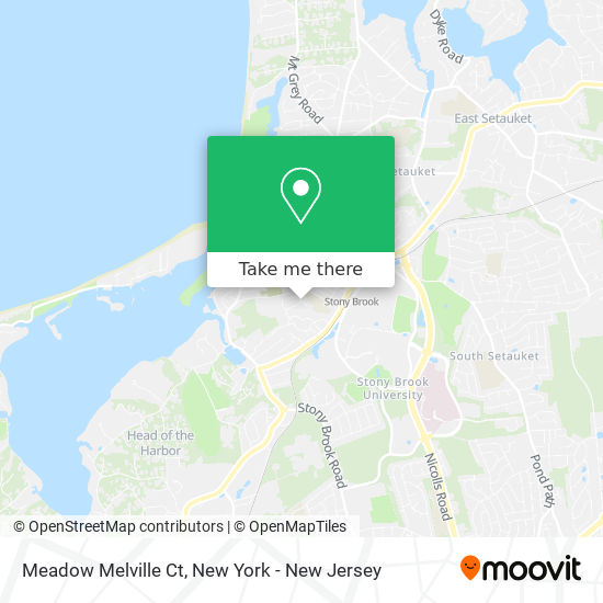 Mapa de Meadow Melville Ct