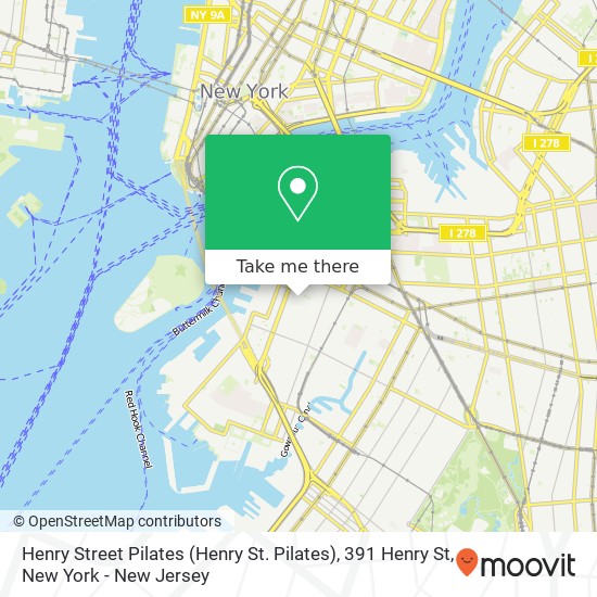Mapa de Henry Street Pilates (Henry St. Pilates), 391 Henry St
