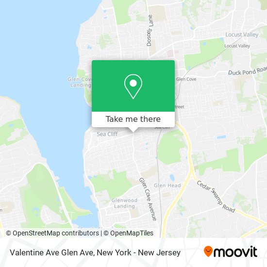 Valentine Ave Glen Ave map