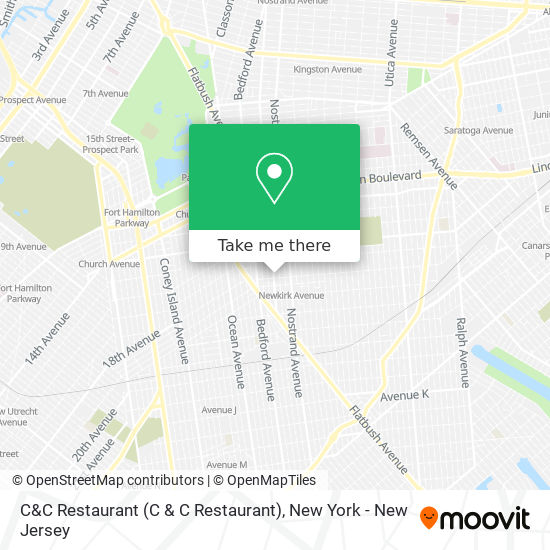 Mapa de C&C Restaurant