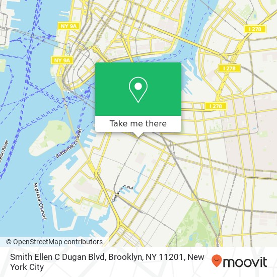 Mapa de Smith Ellen C Dugan Blvd, Brooklyn, NY 11201