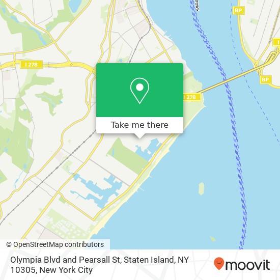 Mapa de Olympia Blvd and Pearsall St, Staten Island, NY 10305