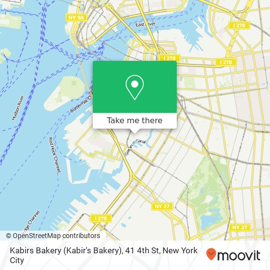 Mapa de Kabirs Bakery (Kabir's Bakery), 41 4th St
