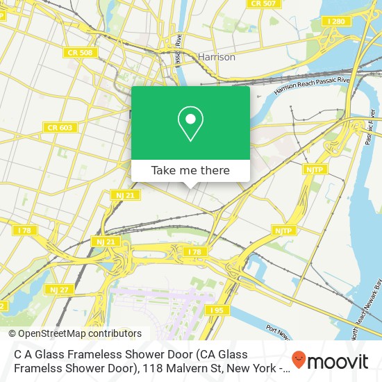 C A Glass Frameless Shower Door (CA Glass Framelss Shower Door), 118 Malvern St map