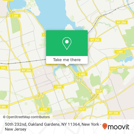 Mapa de 50th 232nd, Oakland Gardens, NY 11364