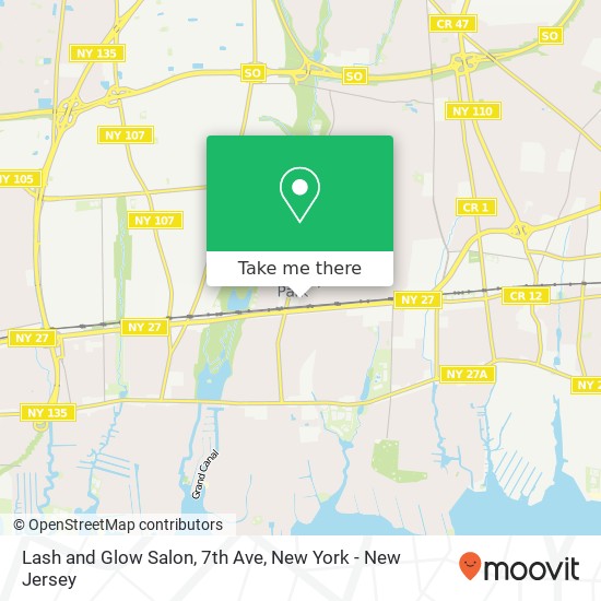 Lash and Glow Salon, 7th Ave map