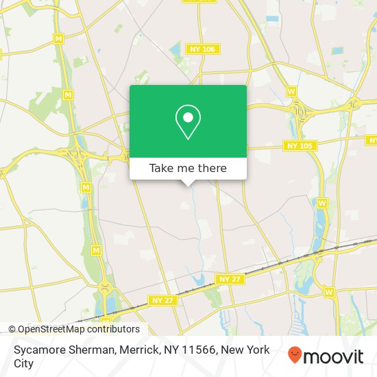 Mapa de Sycamore Sherman, Merrick, NY 11566