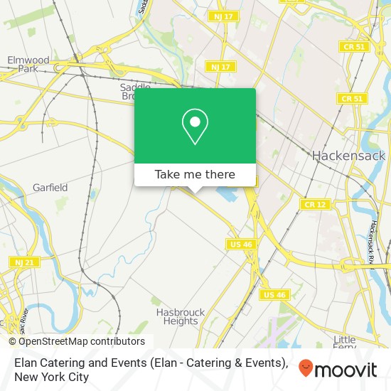 Mapa de Elan Catering and Events