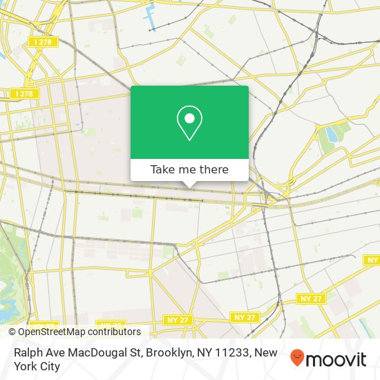 Ralph Ave MacDougal St, Brooklyn, NY 11233 map