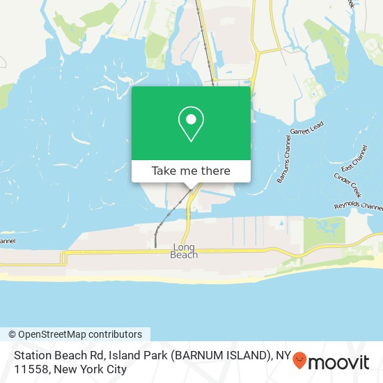 Station Beach Rd, Island Park (BARNUM ISLAND), NY 11558 map