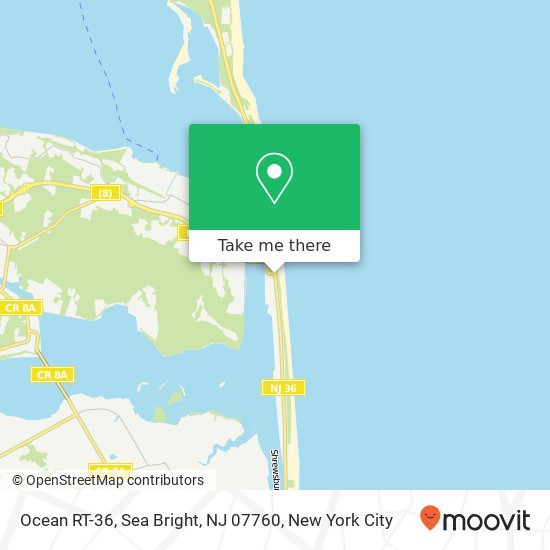 Ocean RT-36, Sea Bright, NJ 07760 map