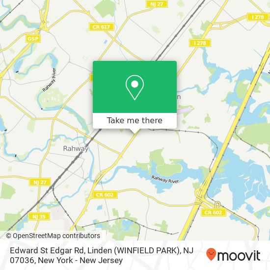 Edward St Edgar Rd, Linden (WINFIELD PARK), NJ 07036 map