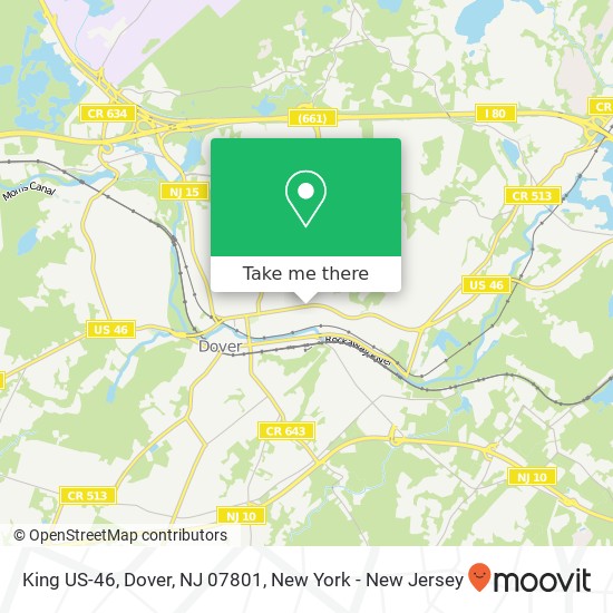 Mapa de King US-46, Dover, NJ 07801