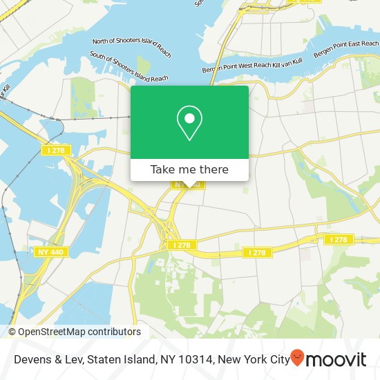 Devens & Lev, Staten Island, NY 10314 map