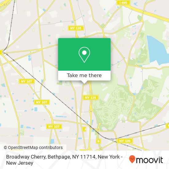 Mapa de Broadway Cherry, Bethpage, NY 11714