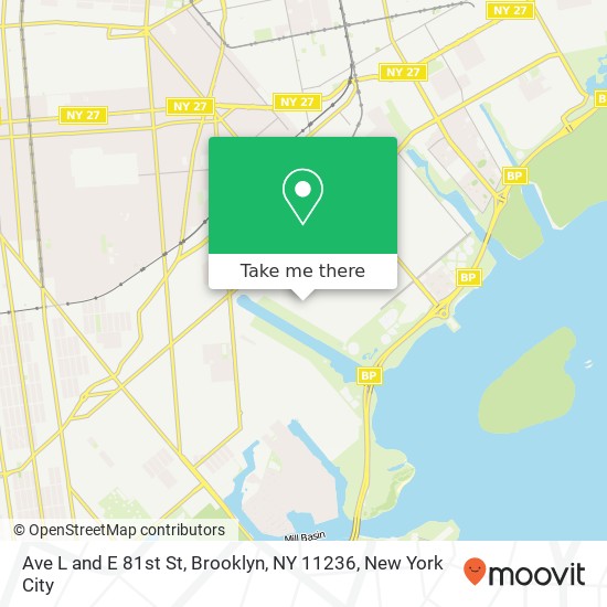 Mapa de Ave L and E 81st St, Brooklyn, NY 11236