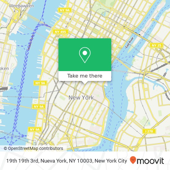 19th 19th 3rd, Nueva York, NY 10003 map