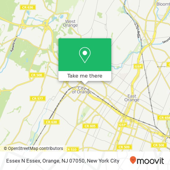 Essex N Essex, Orange, NJ 07050 map