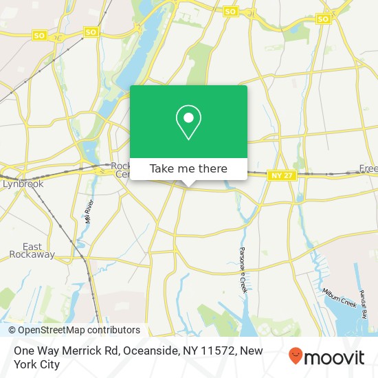 One Way Merrick Rd, Oceanside, NY 11572 map