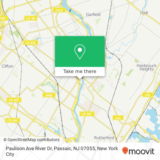 Paulison Ave River Dr, Passaic, NJ 07055 map