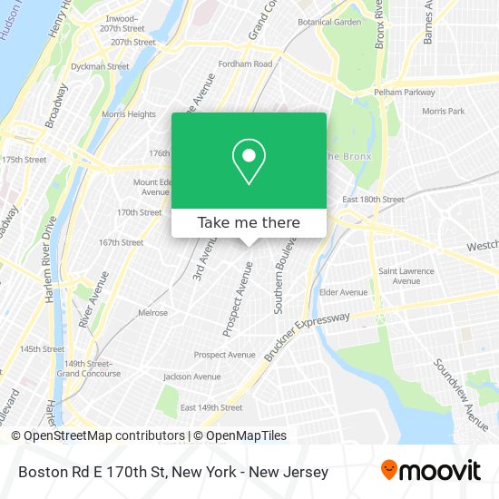 Mapa de Boston Rd E 170th St