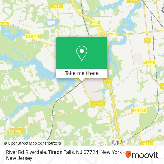 River Rd Riverdale, Tinton Falls, NJ 07724 map