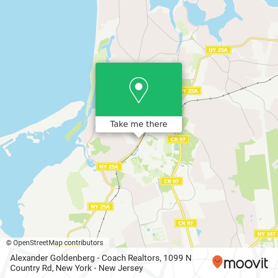 Mapa de Alexander Goldenberg - Coach Realtors, 1099 N Country Rd