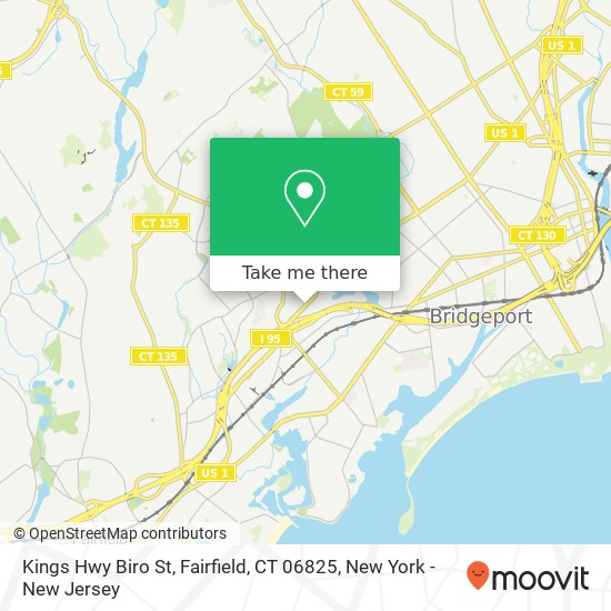 Mapa de Kings Hwy Biro St, Fairfield, CT 06825