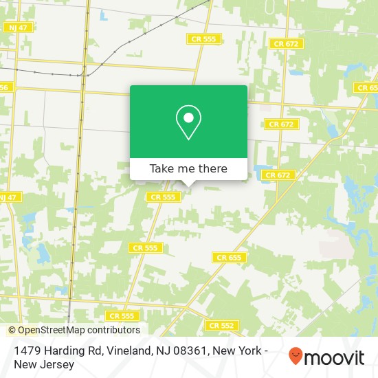 1479 Harding Rd, Vineland, NJ 08361 map