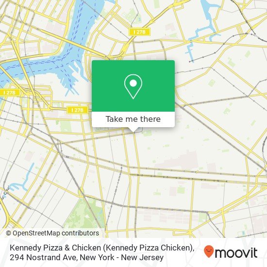 Kennedy Pizza & Chicken (Kennedy Pizza Chicken), 294 Nostrand Ave map