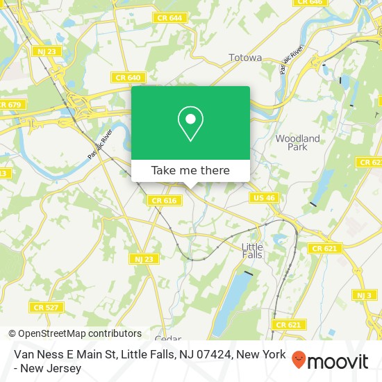 Mapa de Van Ness E Main St, Little Falls, NJ 07424