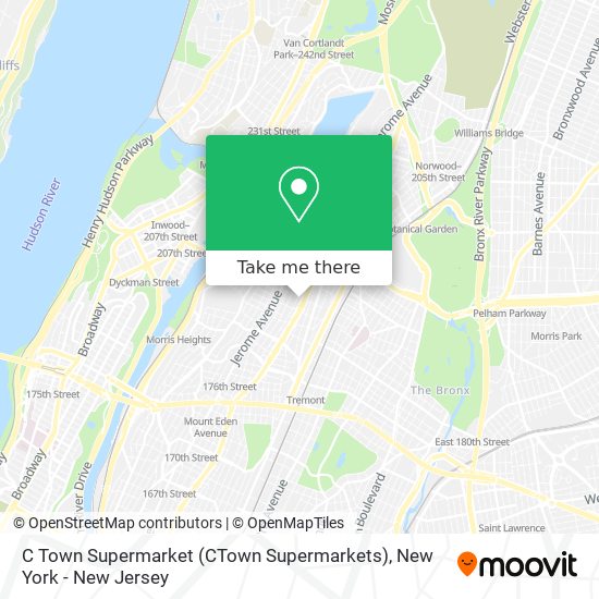 Mapa de C Town Supermarket (CTown Supermarkets)