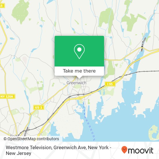 Mapa de Westmore Television, Greenwich Ave