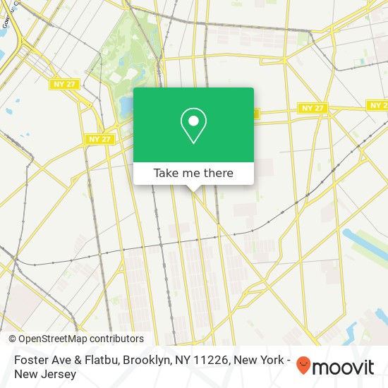 Mapa de Foster Ave & Flatbu, Brooklyn, NY 11226