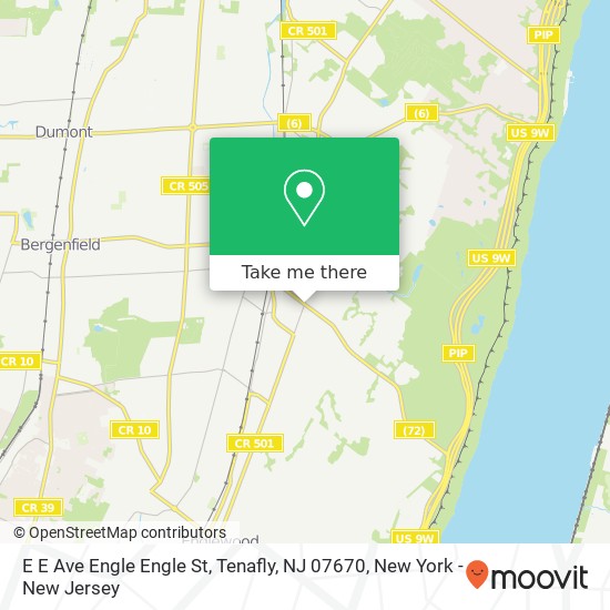 E E Ave Engle Engle St, Tenafly, NJ 07670 map