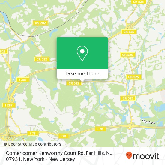 Corner corner Kenworthy Court Rd, Far Hills, NJ 07931 map