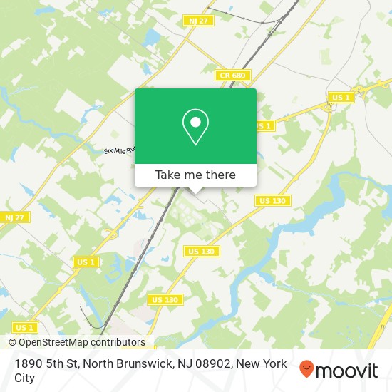 1890 5th St, North Brunswick, NJ 08902 map