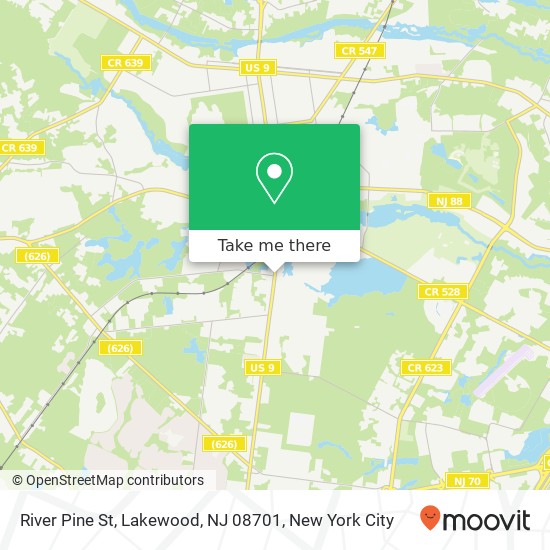 River Pine St, Lakewood, NJ 08701 map