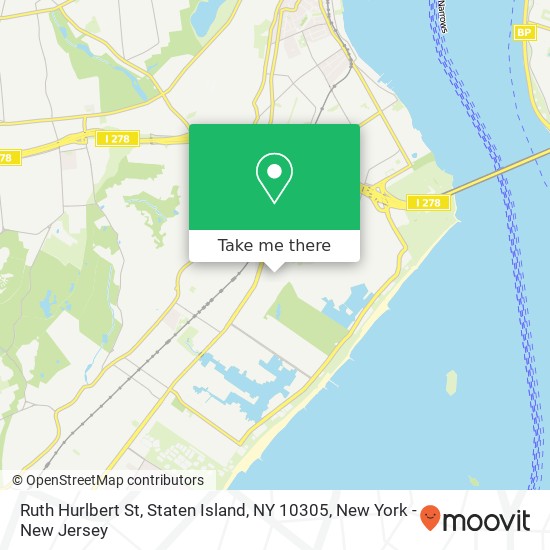 Mapa de Ruth Hurlbert St, Staten Island, NY 10305