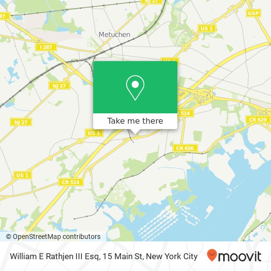 Mapa de William E Rathjen III Esq, 15 Main St