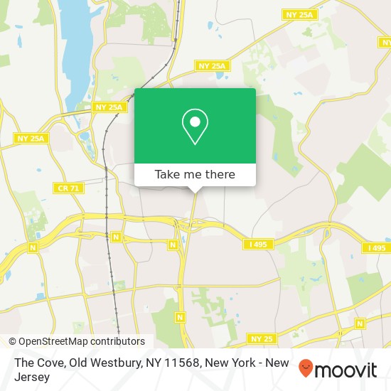 Mapa de The Cove, Old Westbury, NY 11568