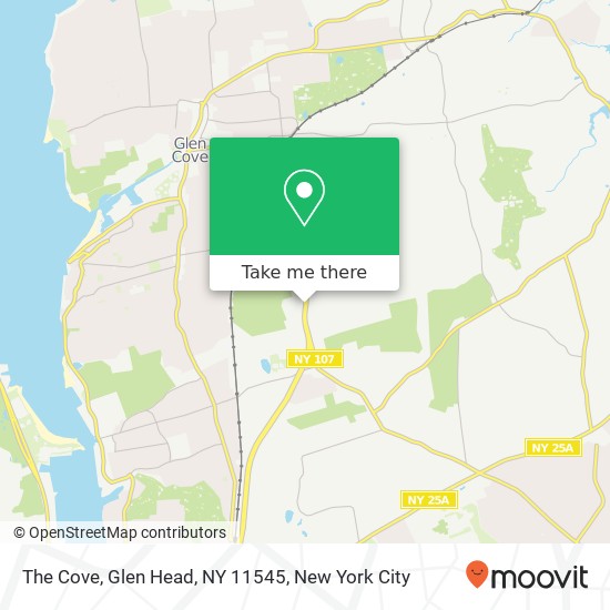 Mapa de The Cove, Glen Head, NY 11545