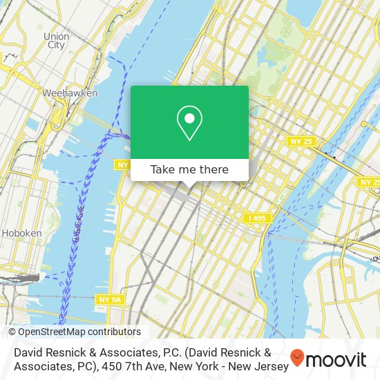 David Resnick & Associates, P.C. (David Resnick & Associates, PC), 450 7th Ave map